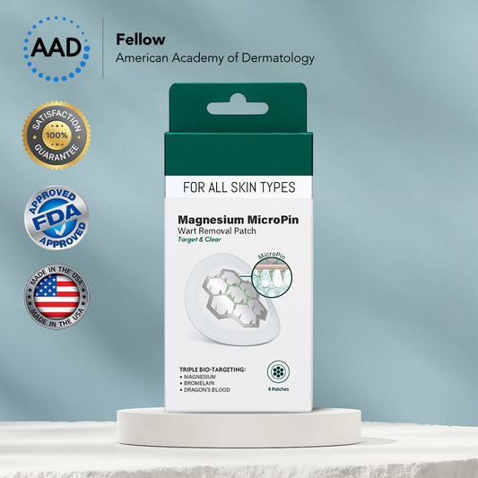 ✅Official Store: Oveallgo® Magnesium MicroPin Target & Clear Wart Removal Patch